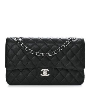 Meduim black CHANEL classic handbag